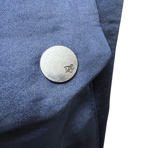 DG2 Diane Gilman Satin Cargo Pants Plus Size 18W Blue Straight Leg NWT - Picture 11 of 12